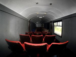 Supporting image for story: UK’s last cinema carriage restored to screen films again after 37 years