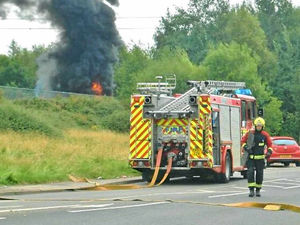 Supporting image for story: 200 tyres set on fire at fly-tipping hotspot