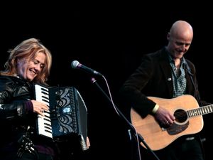 Supporting image for story: Musical duo's lockdown advance raised £5,000 for charity