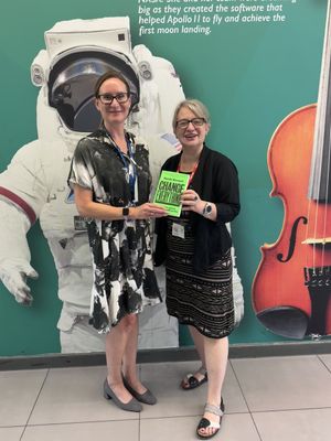 Principal, Ms Edwards-Morgan pictured with Baroness Bennett 