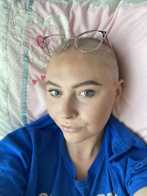 Eloise May undergoing chemotherapy
