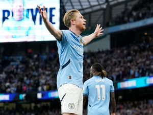 Supporting image for story: Outgoing Kevin De Bruyne makes his point after match-winning Man City display