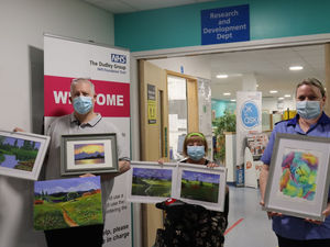 Supporting image for story: Bev's paintings spread message of positivity about illness