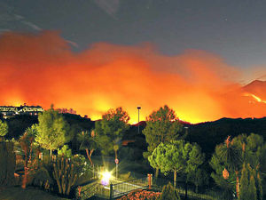 Supporting image for story: Shropshire holidaymaker captures Spain fire drama