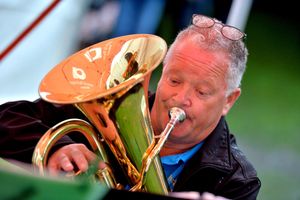 Traditional music helped set the scene