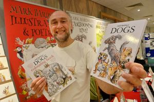 Illustrator Mark Bardsley was at the event with his books