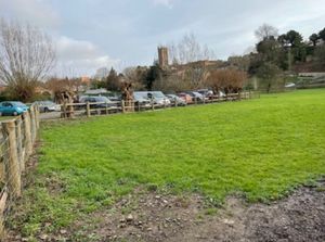 The proposed site adjacent to the existing car park. Picture: LRFC