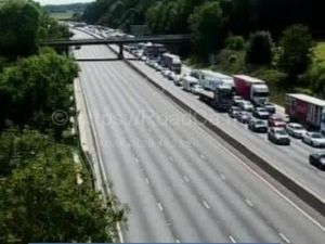 Supporting image for story: Motorcyclist dies in collision that left M6 closed for hours