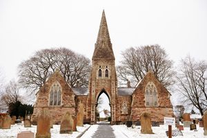 Work is continuing at Market Drayton Cemetery Chapel.