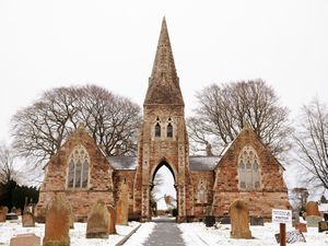 Supporting image for story: Preparations being made for next steps to repair and replace Market Drayton's historic cemetery chapel windows