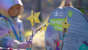 A child with a witchy wand.