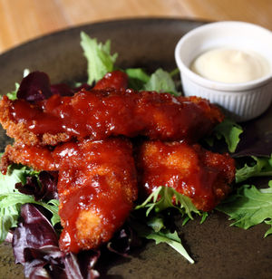 A side of frickles – beer battered gherkins