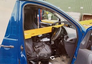 The barrier that killed Tommy Manns