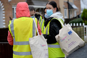 Home testing kits are being handed out to residents in the W2 postcode area