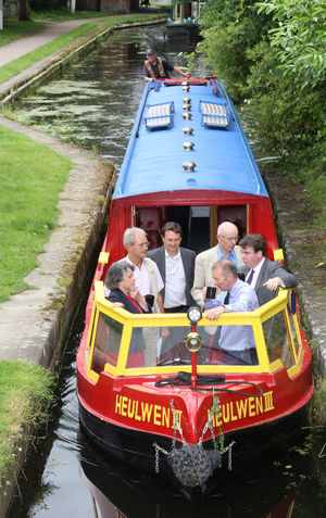 Simon Hart, Secretary of State for Wales on his visit to Welshpool. Picture: Phil Blagg