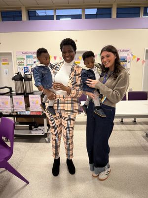 For some parents, it was the first time they have met the staff members who cared for them since they left the ward