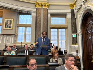 Birmingham Conservative group leader Councillor Robert Alden at the budget meeting on Tuesday, February 24. Credit: Alexander Brock