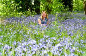 Penny Simkin takes a walk amongst the beautiful charity bluebell walk at Essington Farm.