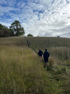Students enjoying outdoor learning