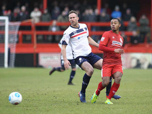 Supporting image for story: Dave Hibbert is facing a month on Telford sidelines