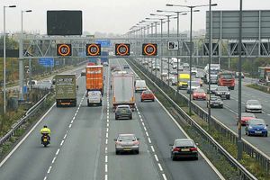 The M6 was brought to a standstill today after a pedestrian was spotted walking along the motorway (Stock image)