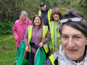 Supporting image for story: Litter pickers pleased as Ludlow beauty spot ‘not too bad’ 