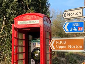 Supporting image for story: Phone box gets a new role saving lives in South Shropshire village