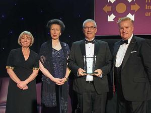 Supporting image for story: Princess presents award to Palletways