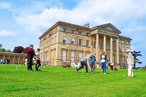 Croquet on the lawn at Attingham Park 