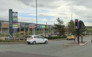 Traffic lights on Arlington Way by Sundorne Retail Park. Picture: Google. 