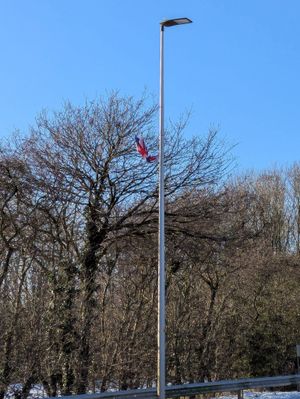 A torn flag in Bridgnorth. Picture: Bridgnorth Litter Pickers
