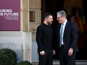 Sir Keir Starmer and Ukraine's President Volodomyr Zelensky