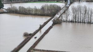 These pictures from Graeme Paddison of From Above - Drone Photography, show the fire service at the scene.