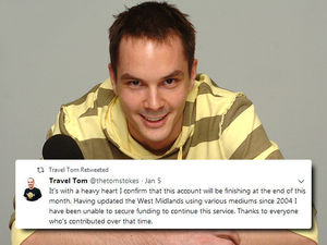 Supporting image for story: End of the road for Twitter transport guru Travel Tom