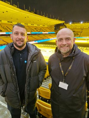 Tom Hayden and Will Clowes both thanked those taking part on what was a very stormy night