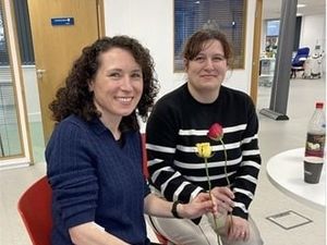 Supporting image for story: Dudley sisters given early Valentine's gift as thank you for donating blood