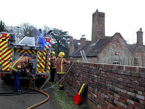 Supporting image for story: Historic hall hit by blaze