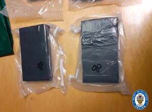 Slabs of drugs were found in a van by West Midlands Police. Photo: West Midlands Police