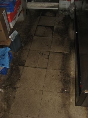 Dirty conditions inside Pak Lok