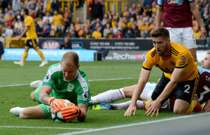 Joe Hart, here in action for Burnley against Wolves, will be taking on the role of quizmaster for the Severn Hospice