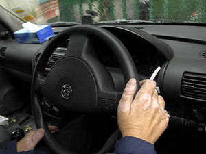 Supporting image for story: A cyclist gets thumped