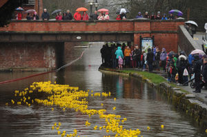 The race was held on the Montgomery Canal