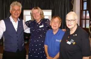Caption: Shrewsbury Severn Rotary are seeking to recruit men and women through their new campaign announced today. Seen are a group of Rotarians enjoying a meeting.