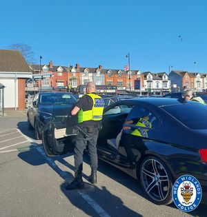 Police made three arrests and seized eight vehicles in Birmingham