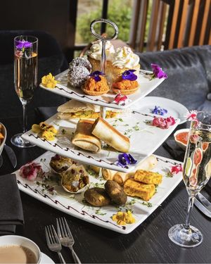 Indian afternoon tea at Praza restaurant in Edgbaston, Birmingham