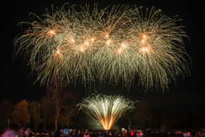 The fireworks were flashy, loud and very spectacular. Photo: Ian Knight / Z70 Photography