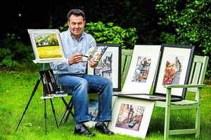 Supporting image for story: Shropshire is Kyrgyzstani artist's inspiration