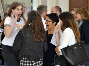 Supporting image for story: GCSE results day 2017: Shropshire and Mid Wales pupils collect their grades - with pictures