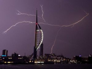 Supporting image for story: Last night’s thunder and lightning had everyone shaken