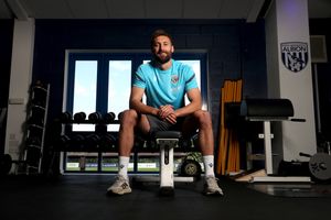 Nat Phillips is unveiled as a new signing at West Bromwich (Photo by Adam Fradgley/West Bromwich Albion FC via Getty Images)